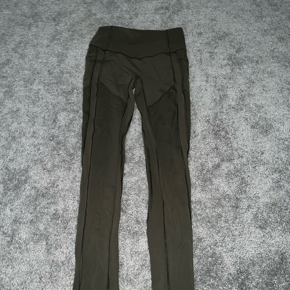 Lululemon green wonder under leggings